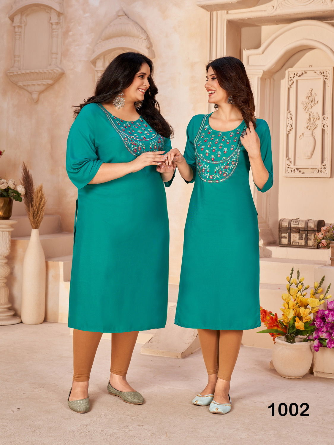Plus Size 1001 Sequence Embroidery Plus Size Kurti Catalog
